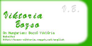 viktoria bozso business card