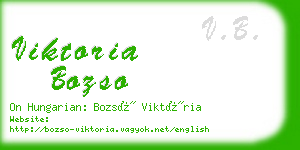 viktoria bozso business card
